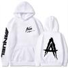 Унисекс Худи в стиле Хип-Хоп Anuel AA Real Hasta La Muerte Свитшот с принтом Streetwear Худи с капюшоном для рэпера Свободный Пуловер Повседневный