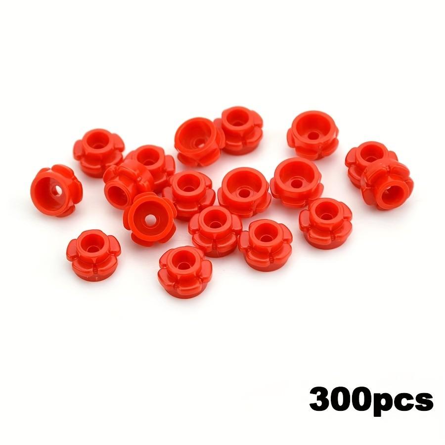 300 ШТУК Круглые 1x1 с Цветком MOC Строительные Кирпичики Совместимы с Набором 24866 Пластина 5 Лепестков Кирпичик Частица Обучающие Игрушки Подарок для Ребенка Идея