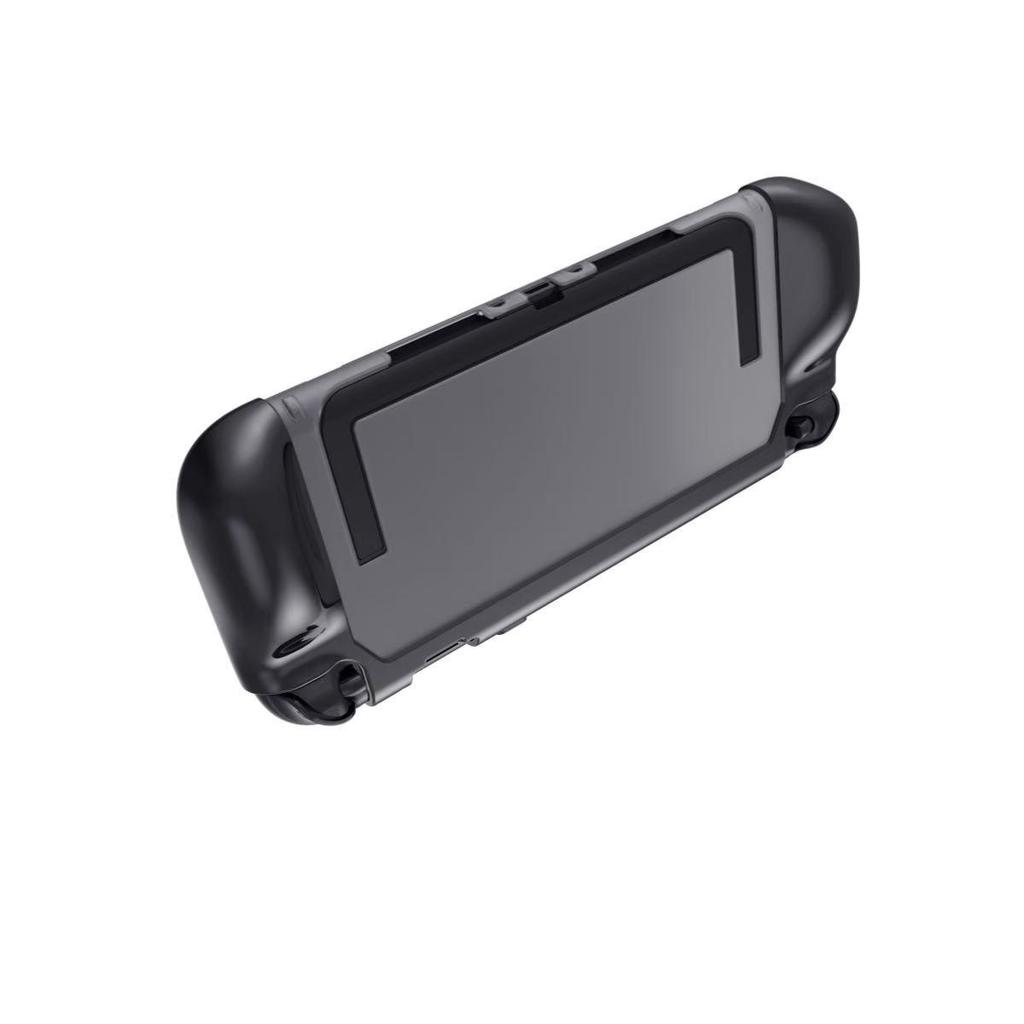 Черный прорезиненный защитный чехол для консоли Nintendo Switch 2 с ручкой