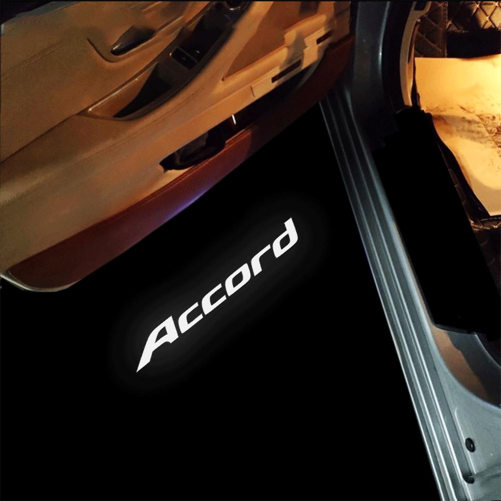 2 шт. Автомобильные световые проекторы приветствия для Honda Accord 7-го и 8-го поколений 2008 2009 2010 2011 2012 2013 2014 Светодиодные сигнальные лампы Аксессуары-проекторы
