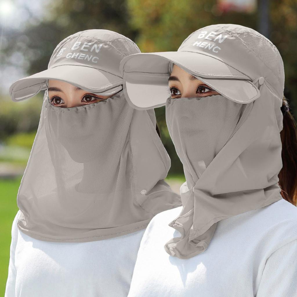 Солнцезащитная шляпа для рыбалки, защитная шляпа для лица, шея, солнцезащитная шляпа