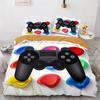 Игровой комплект постельного белья Twin Full Size Детская наволочка с геймпадом Для мальчиков и девочек Декор спальни Полиэстер Чехол на одеяло с геймпадом