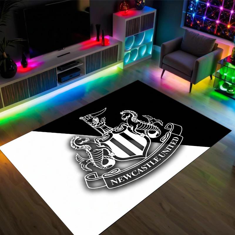 Футбольный дизайн Newcastle United Хрустальный бархатный ковер Уютный Не?Нескользящий ковер с принтом для спальни, гостиной, прихожей