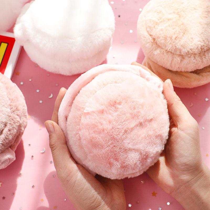 Осень-зима, новые теплые наушники, пушистые наушники для девочек, женские плюшевые наушники, грелки для ушей, однотонные мягкие повседневные наушники, наушники