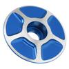 Bicycle Front Fork Headset Cover Replaceable Lightweight Mountain Road Bike Stem AccessoriesBlue