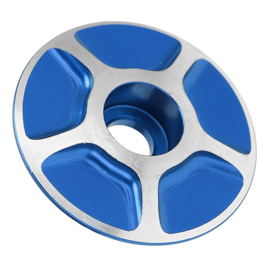 Bicycle Front Fork Headset Cover Replaceable Lightweight Mountain Road Bike Stem AccessoriesBlue