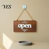Wooden House Sign Sign, Nordic Minimalist Style Wood Durable Wall Store Decoration Hanging for Coffee Shop Barber Entrance Name
