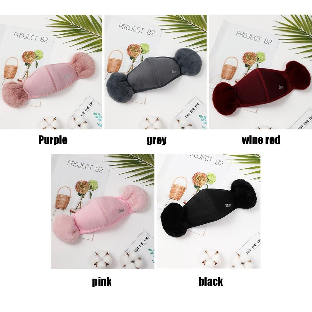 Female Windproof Cold-proof Ear Warmer Mouth Cover Earmuffs Outdoor Mask