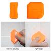 4Pcs Window Door Silicone Sealant Spreader Caulking Spatula Scraper Cement Caulk Removal Tool Finishing Sealant Grout