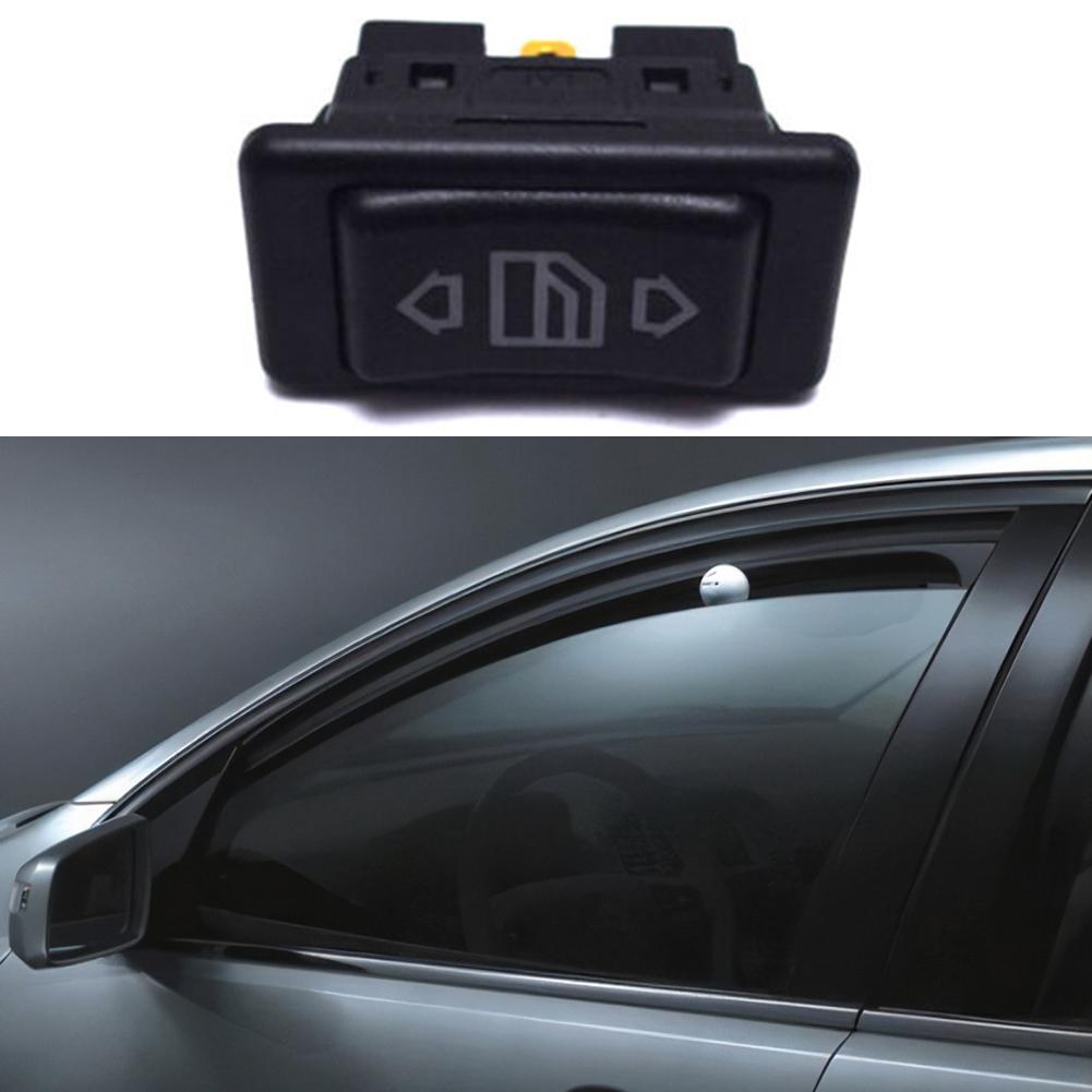 6 Pin Car Window Lift Switch Button With Green Illuminated Indicator Compatible With 12 Volt And 24 Volt DC Circuits