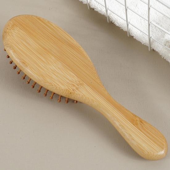 Yousheng Bamboo Air Cushion Hairbrush Hair Growth Natural Wood Bristle Scalp Massage Brush Men Women Anti-Static All Hair Types Detangling Comb