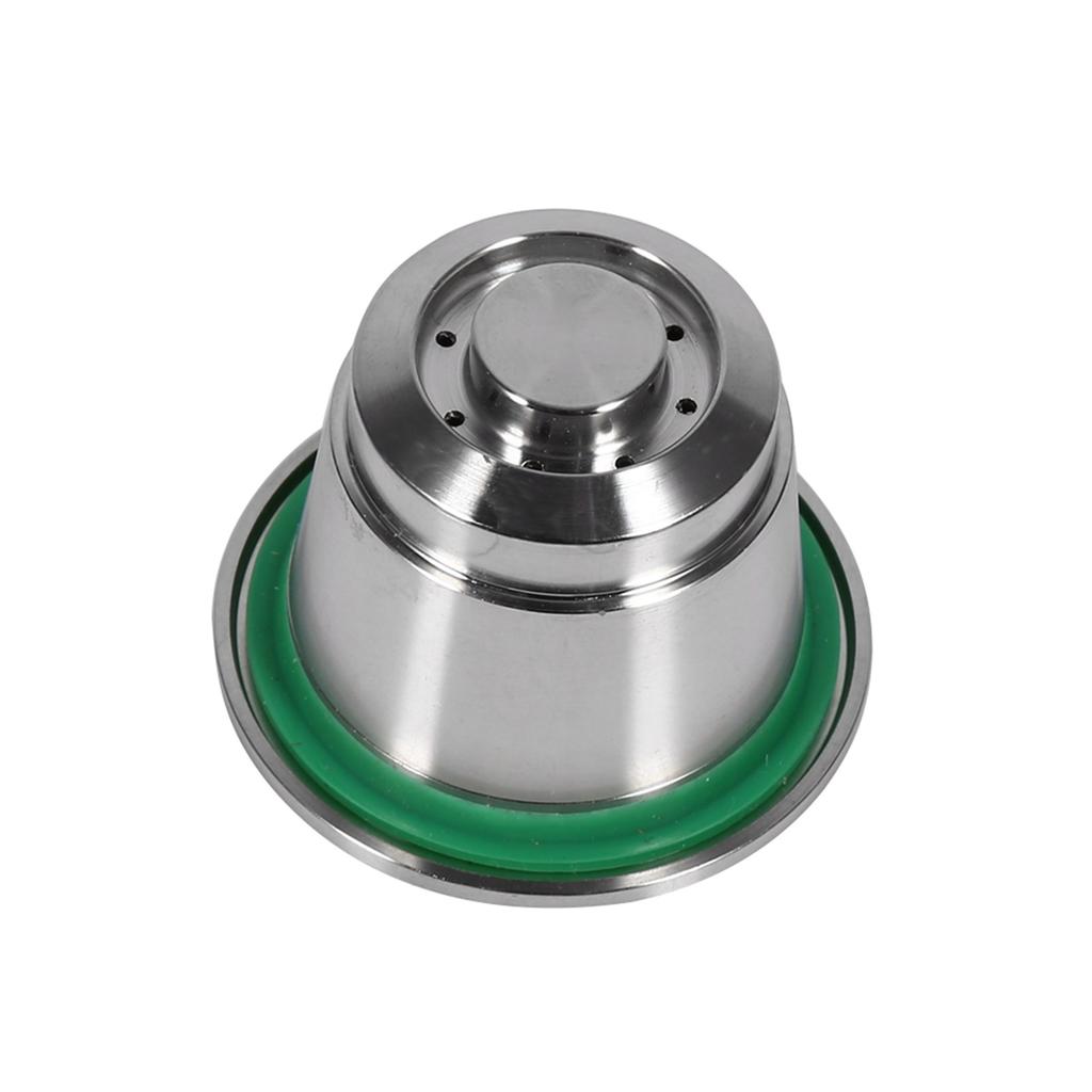 Stainless Steel Refillable Reusable Coffee Capsule With Spoon Compatible For Nespresso Machine