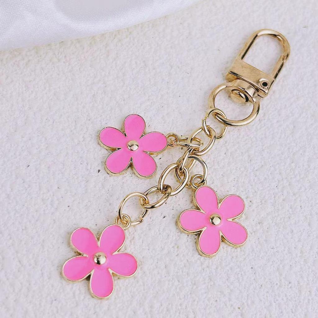 Европейский и американский летний брелок с цветком цвета капли масла для мобильных телефонов, сумок и автомобилей.