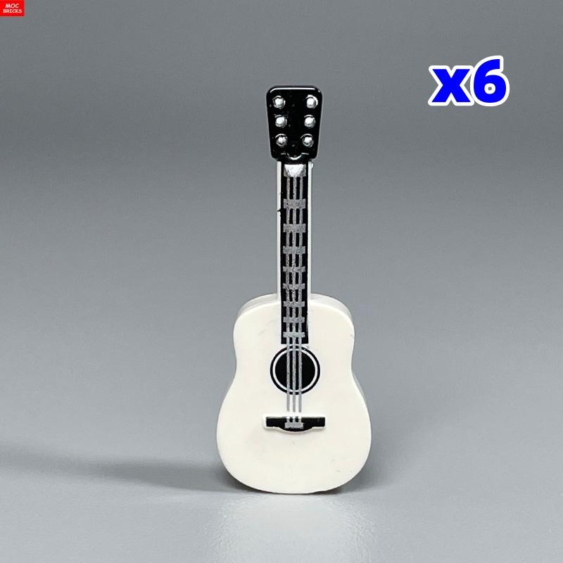 Подставка для гитары из кубиков MOC 4 см Фигурка Музыкальные инструменты Строительные блоки DIY Куклы Игрушки Для Детей Подарки