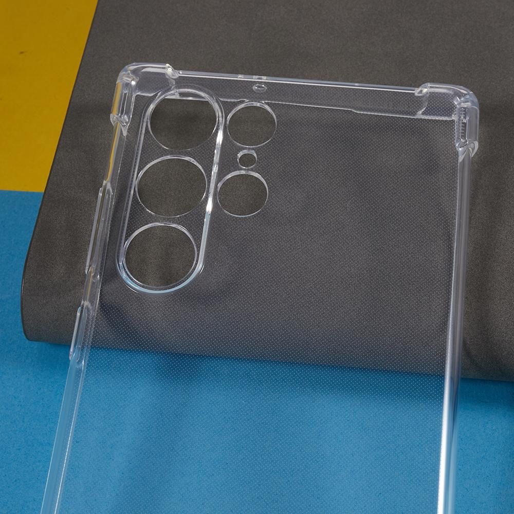 Для Samsung Galaxy S22 Ultra 5G Мягкий ТПУ чехол Усиленные углы Защита от падения Прозрачная крышка для телефона