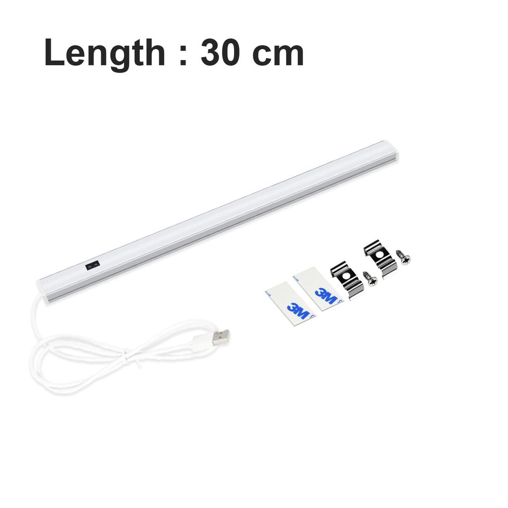 5 В USB светодиодная настольная лампа с жесткой полосой, датчик движения, светодиодный светильник 30/40/50 см, высокая яркость, шкаф, шкаф для спальни, кухни, светильник