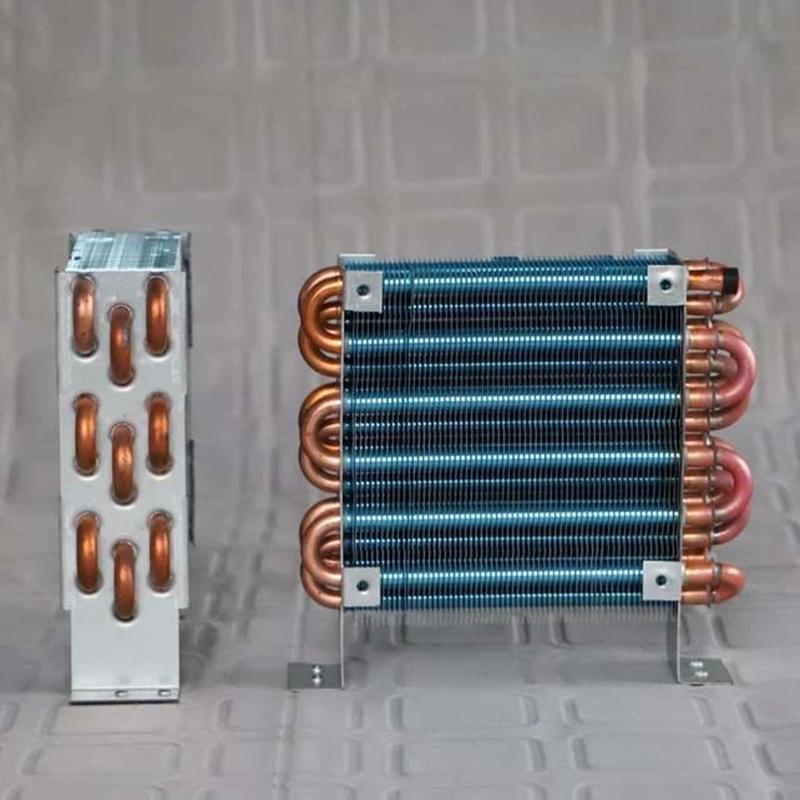 CP3X6X120 Микро Мини Конденсатор Медный Трубчатый Ребристый Радиатор Испаритель с Воздушным Охлаждением с 120 Однорядным Вентилятором