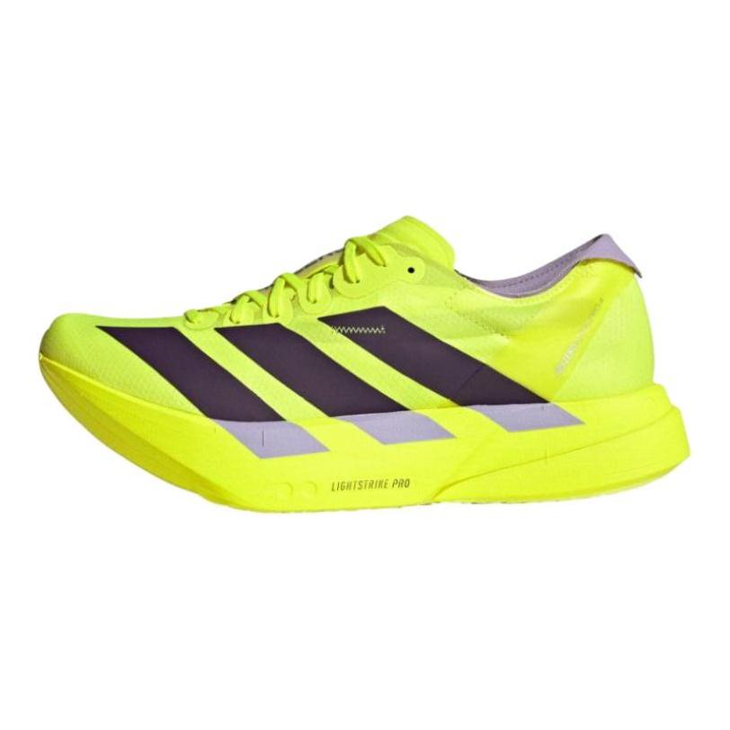 adidas Adizero Adios Pro 4 Солнечный Желтый Сливовый Мужские Кроссовки Аура-Сливовый Пудрово-Сливовый JP6623