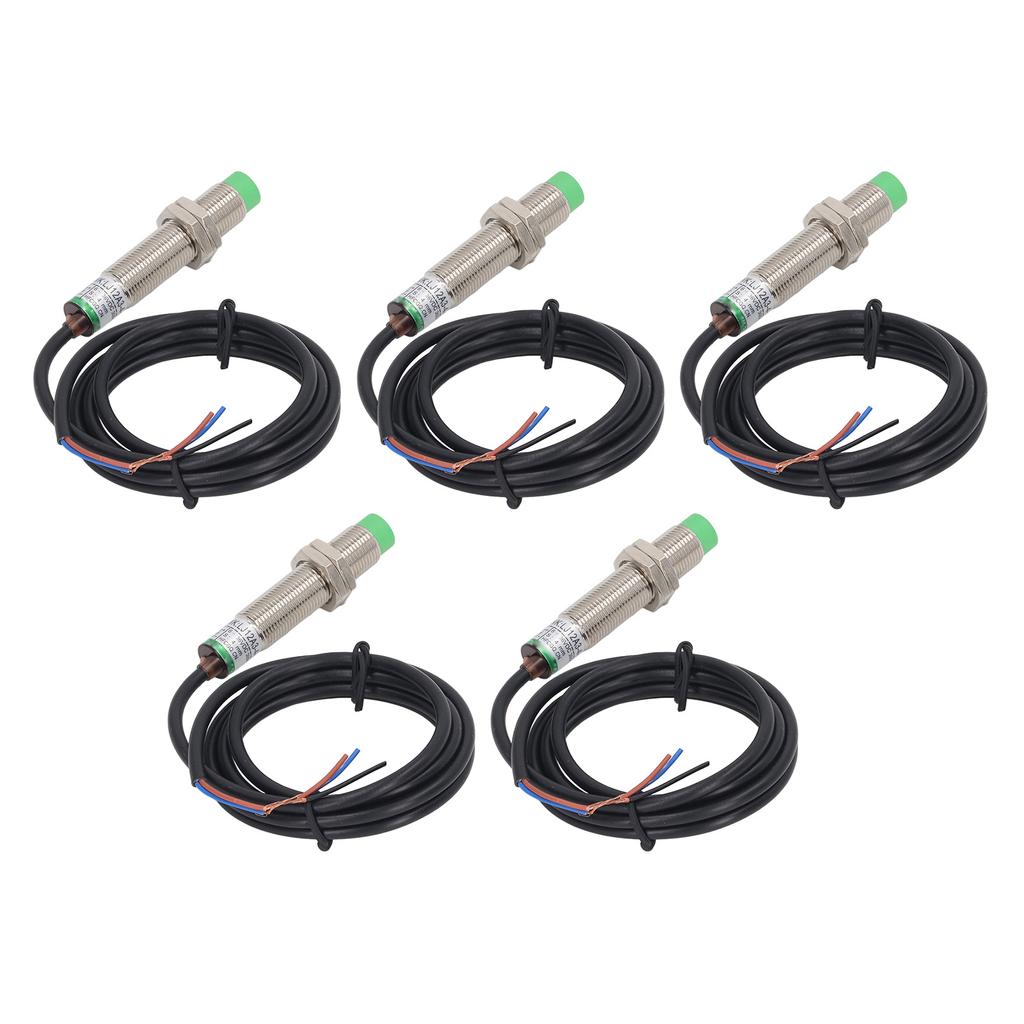 5 шт. Индуктивный датчик приближения M12 Датчик приближения NPN NC IP65 Водонепроницаемый бесконтактный переключатель
