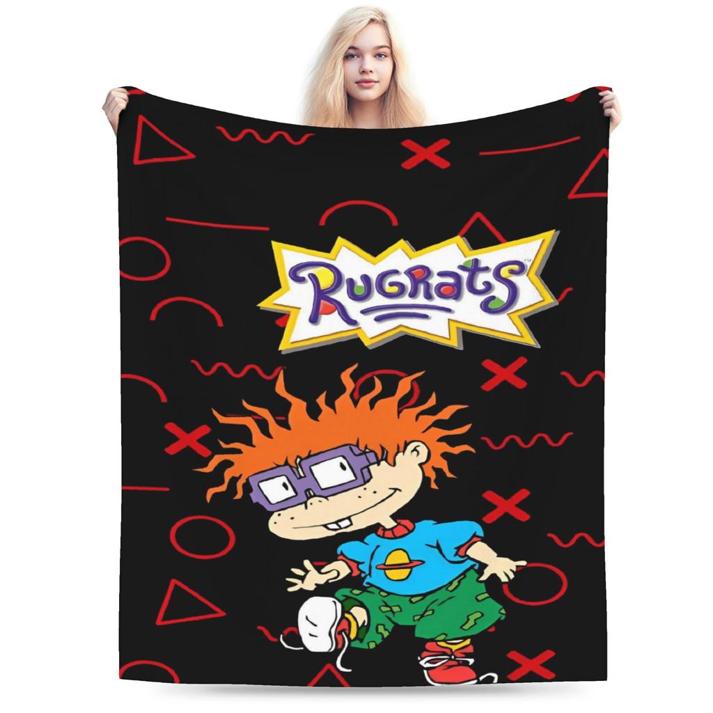 Relax Rugrat Pile Up anime cartoon kids Blanket Merch Sofa Decorative  Throw Blankets Soft Velvet for Travel