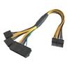 ATX24Pin+Dual 4Pin To 16Pin Converters Cable Compatible for Computers Motherboards Power Supply Wire