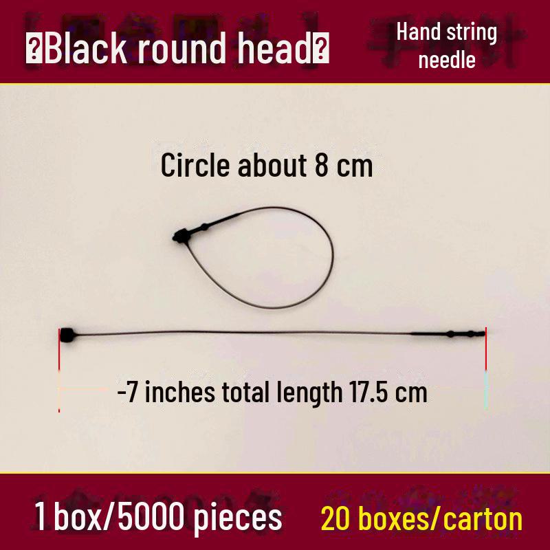 Прозрачный пластиковый шнурок с пряжкой для бирок на одежду