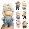 17cm Doll Clothes Set Hat Overalls Doll Outfit Playtime Doll Attire Easy Dressing Fashion Accessories