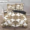 Роскошный 3D цветочный принт для дома, комфортный пододеяльник, наволочка, детский комплект постельного белья размера Queen и King EU/US/AU/UK