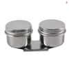 Painting Oil Pot Stainless Steel Oil Painting Double Palette Cup Oil Painting Palette Cup