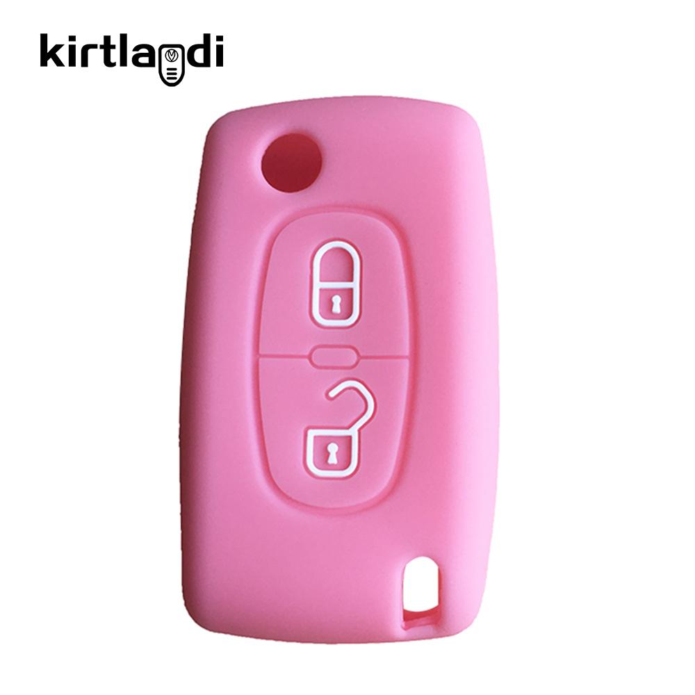 Чехол-брелок на 2 кнопки для Citroen C-Crosser C3 C4 Picasso Berlingo Чехол для Peugeot Partner Tepee 207 307 308 407 Брелок