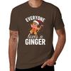 Everyone Loves A Ginger Funny Gingerbread Ugly Christmas Sweater Red Head Xmas Gift Gingerbread Holiday Sweater Gingerbr T-Shirt
