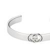 GUCCI Interlocking 925 Sterling Silver Bangles Women's Silver 853990 J8400 0818
