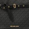 MICHAEL KORS Emilia Presbyopic Colorblock LOGO Square Braided Zipper Commuting Canvas Crossbody Bag Small Women's Black