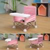 Foldable Toddler Chair with 3-point Harness Storage Bag Adjustable Straps Removable Tray Portable Feeding