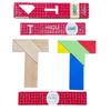 Wooden T-Puzzle & Tangram Set: Four-Piece Educational Toy for Memory and Intelligence Development