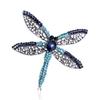 Fashion Big Dragonfly Shape Rhinestone Alloy Brooch Hot Sale Animal Brooch