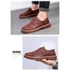 Men Classic Dress Shoes Leather Carved Formal Shoes Oxford Sneakers Pointed Leather Dress Shoes