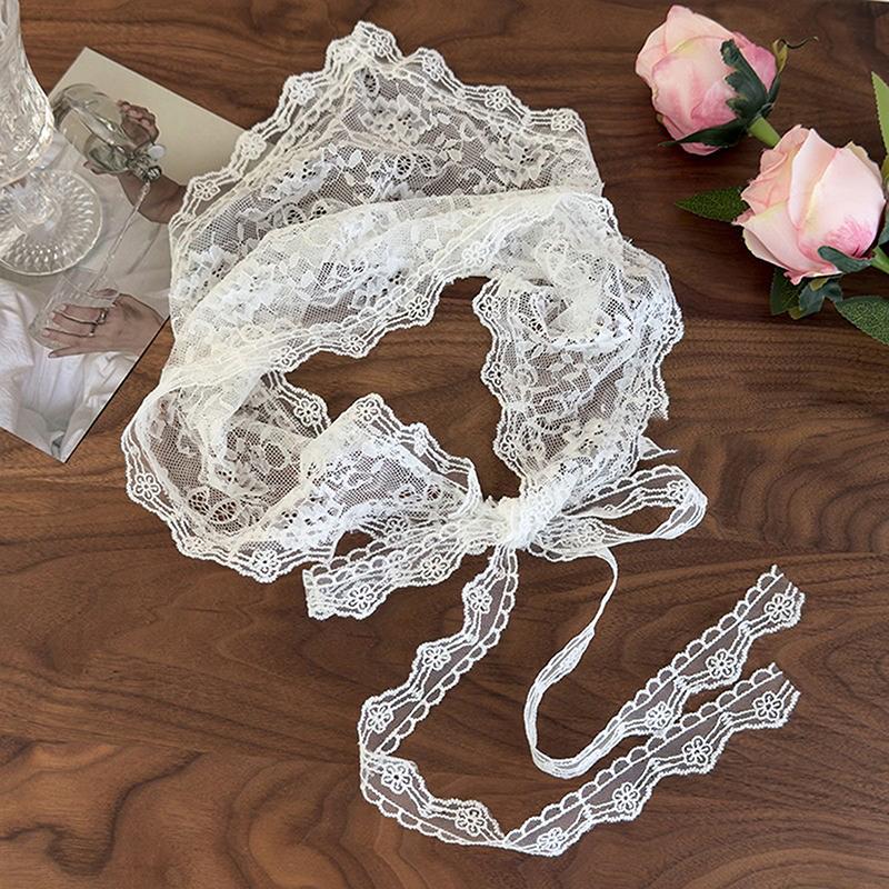 Triangle Short Skirt Half Skirt Butt Curtain Skirt Lace Trim Small Apron Soft Lace Stacked Fashion Spring Headscarf Accessories