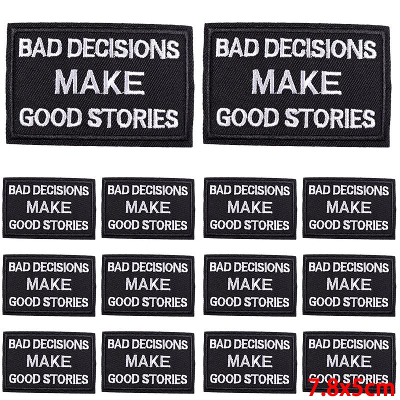 10Pcs/Lot Patch With Letters Iron On Patches For Clothing Thermoadhesive Patches On Clothes Slogan Proverb Patch For Clothes Sew