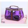 PU makeup bag is portable, waterproof, transparent, and has a large capacity. It is suitable for travel storage and as a hand-held toiletry bag