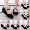 [Flash Sale] Old Beijing Cloth Shoes Women's Shoes Flat Heel Middle-aged Soft-soled Work Shoes Black Hotel Non-slip Dancing Mother