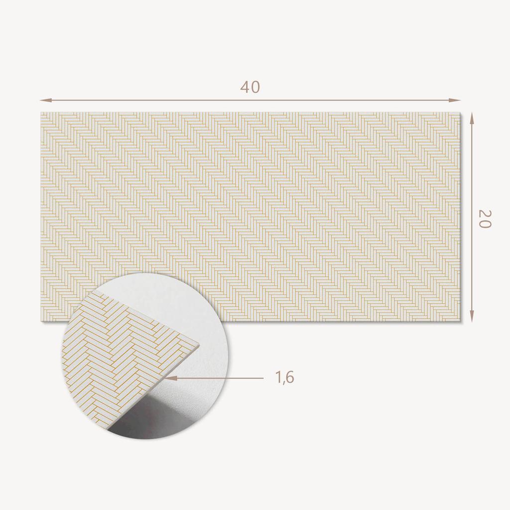 Kafelki Samoprzylepne Winylowe - Ścienna Dekoracja Do Biura Wzór W Jodełkę 10X40X20 Cm