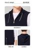 Autumn Men's Tank Top Fashionable and Casual Versatile Hooded Vest Coat