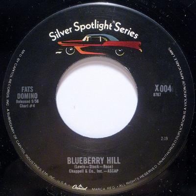 7-дюймовая пластинка ФЭТС ДОМИНО - Blueberry Hill / Bo Weevil X004 Capitol Records US Рок Б/У