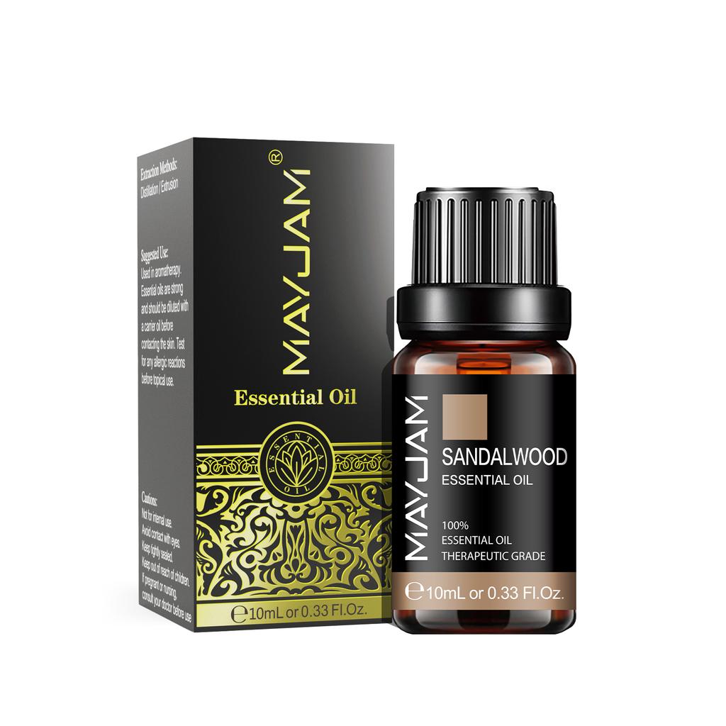 MAYJAM 10ML Eucalyptus Vanilla Essential Oils for Aromatherapy Air Fresh Diffuser Spa Massage Skin Care Lavender Jasmine Rose Aroma Oils