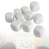 10Pcs 16mm Acrylic Dices with Smoothed Top Round Blank Six Sided Dices