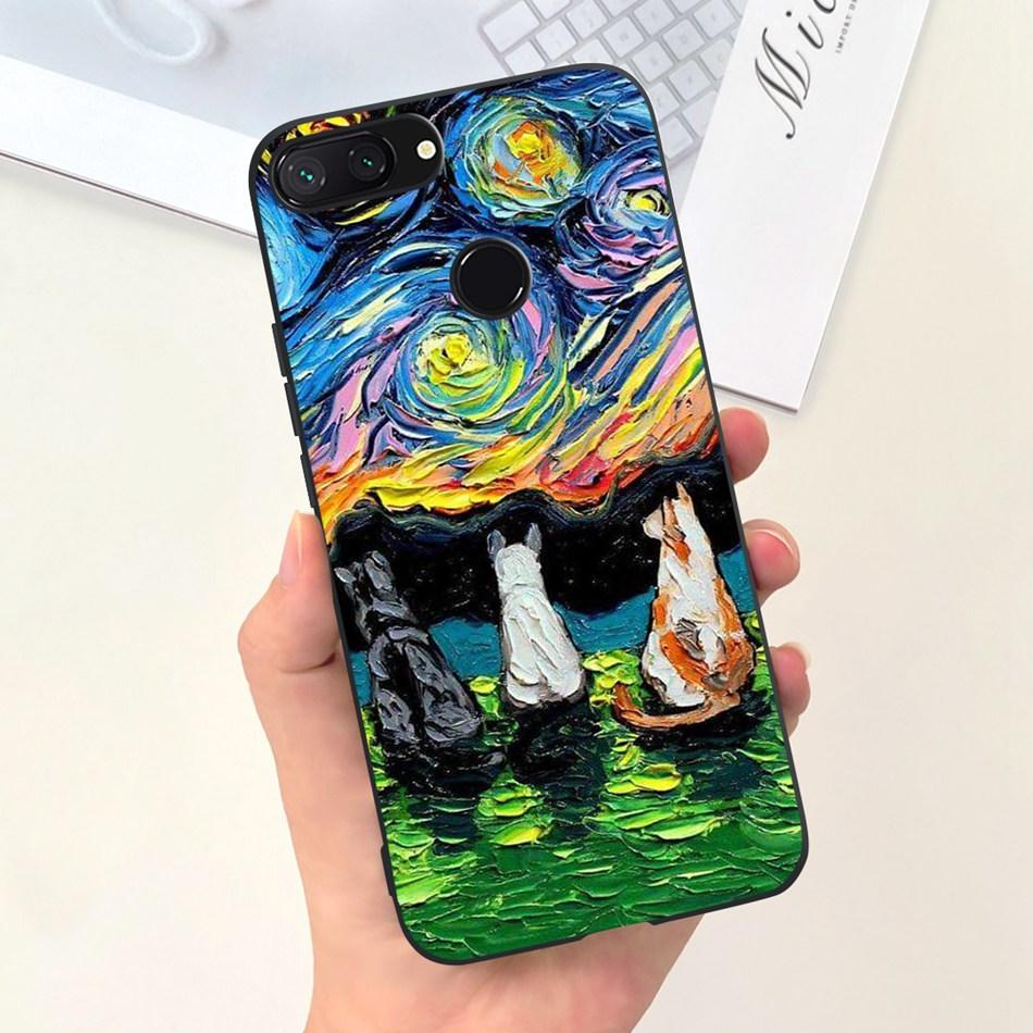 Чехол для Xiaomi Mi 8 Lite Xiaomi Mi 8 SE Mi8 Милый Кот Мультяшный Конфетный Цвет Мягкий Силикон ТПУ Задняя Крышка для Xiaomi MI 8 8lite 8SE