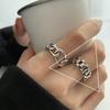 925 Silver-Plated Irregular Plain Ring for Women - Korean Simple & Trendy Design, Non-Fading