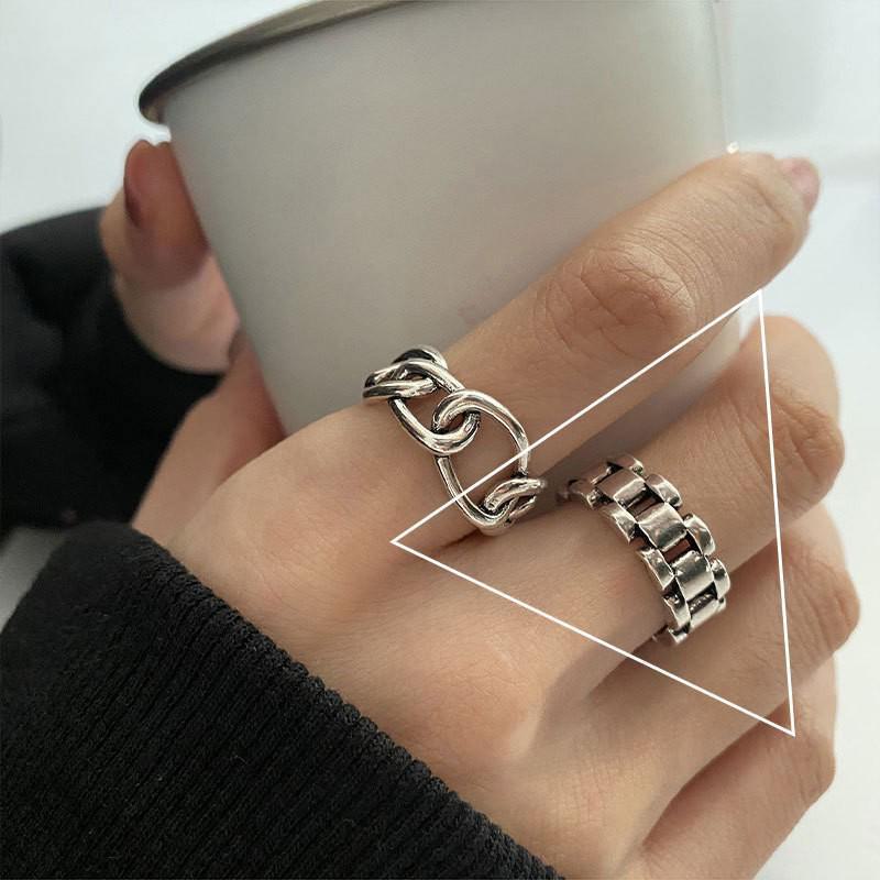 925 Silver-Plated Irregular Plain Ring for Women - Korean Simple & Trendy Design, Non-Fading