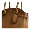 Coach Сумка-тоут Empire Carryall 21 с логотипом бренда, многофункциональными карманами, из натуральной кожи с фактурой гальки, маленькая женская сумка, цвет Оливковый CDT65-B4YTH
